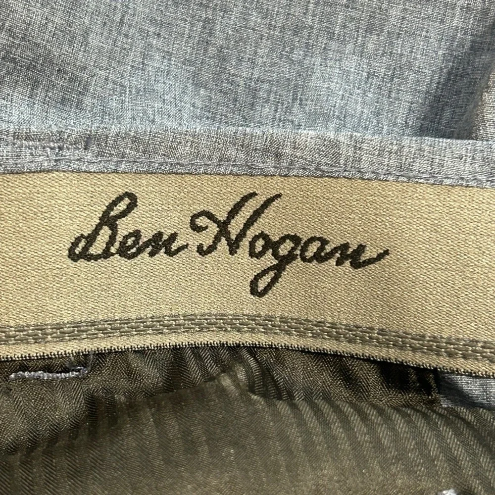 Ben Hogan Mens Performance Golf Shorts Blue Heather Stretch Size‎ 44 Flat Front